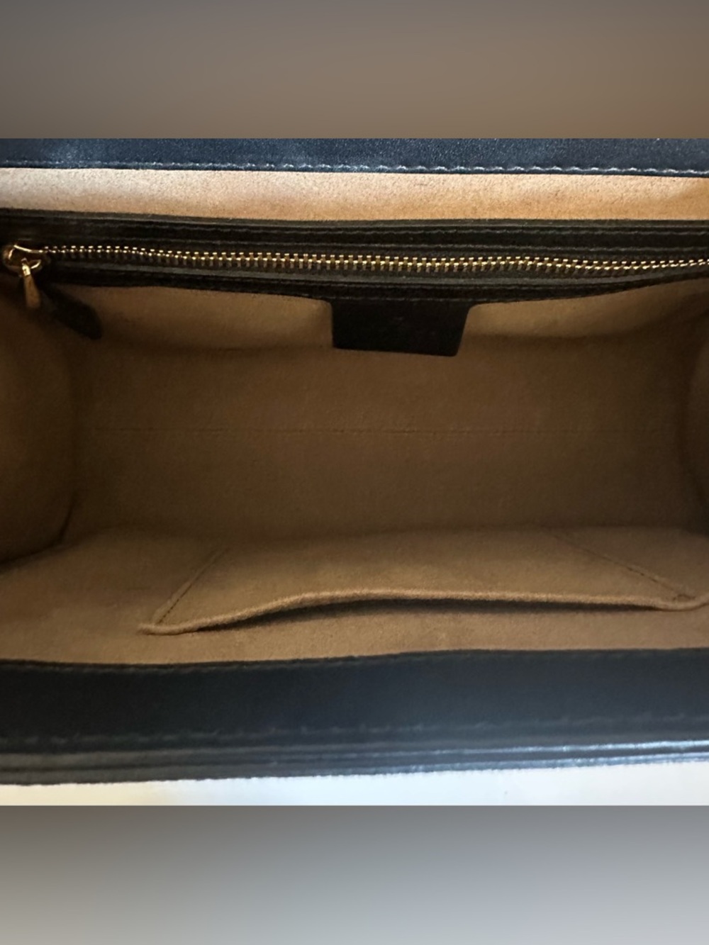 Gucci Padlock GG Supreme Black Camel Crossbody Top Handle Tri Color Genuine MINT - Picture 7 of 13